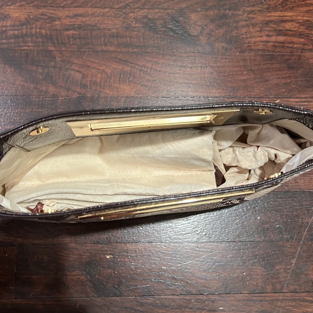 Michael Kors Python Embosses Clutch Bag Magnetic … - image 5